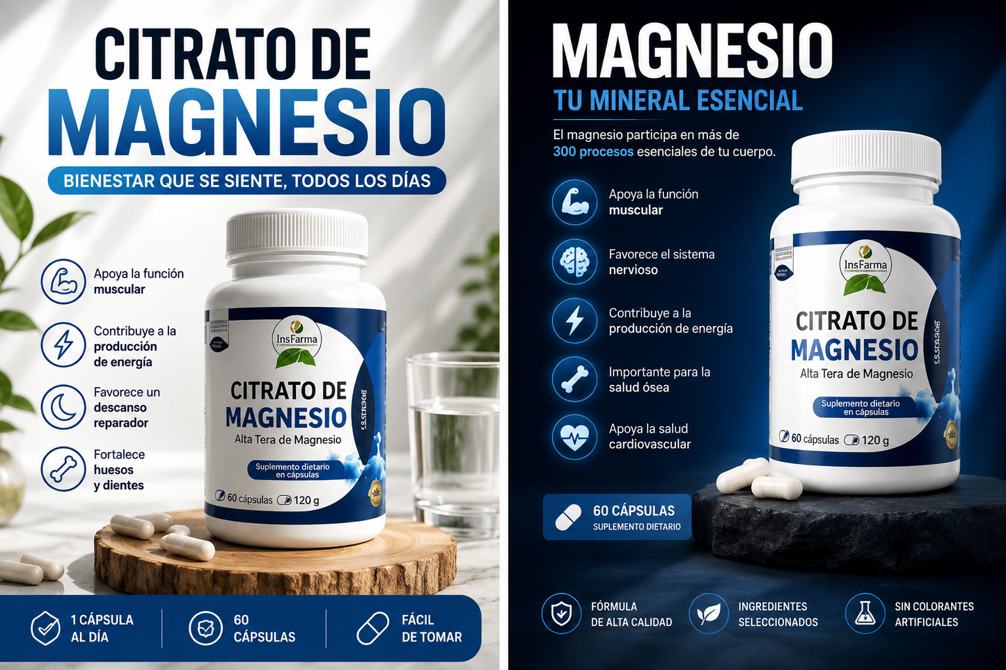 **Magnesio en Cápsulas – Energía y Función Muscular**