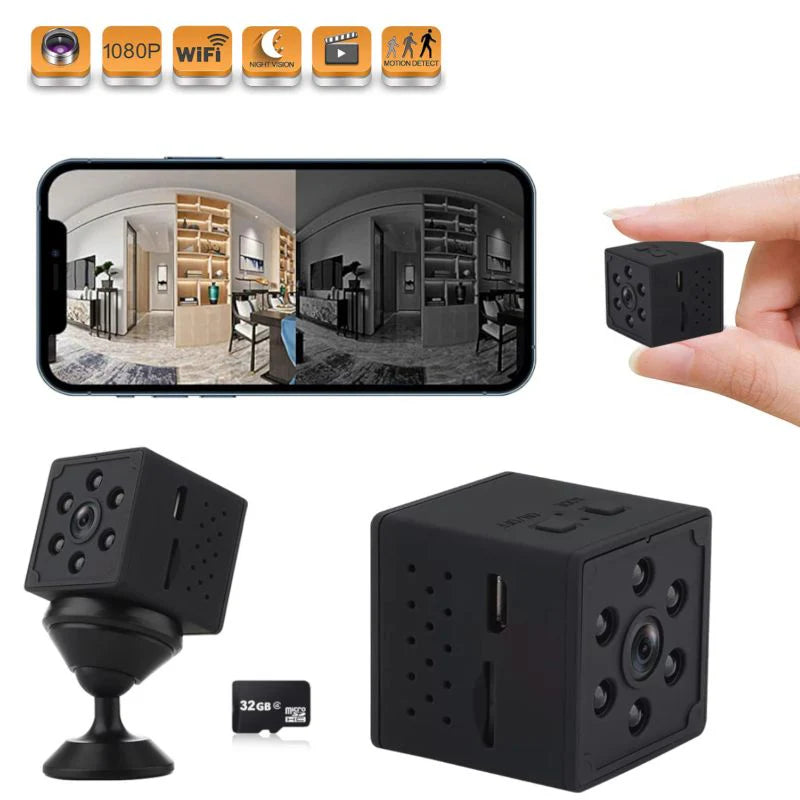 📱 Vigila y protege tu Hogar Desde Cualquier Lugar | Mini Cámara WiFi A10 con Visión Nocturna