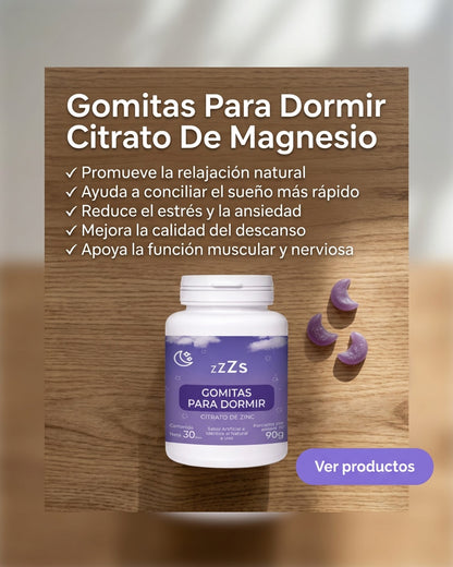 🍬 Gomitas para Dormir con Magnesio | Relajación Natural, Menos Estrés y Sueño Profundo para Despertar con Más Energía