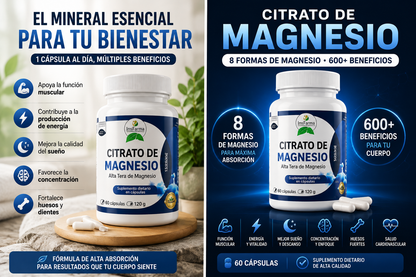 **Magnesio en Cápsulas – Energía y Función Muscular**